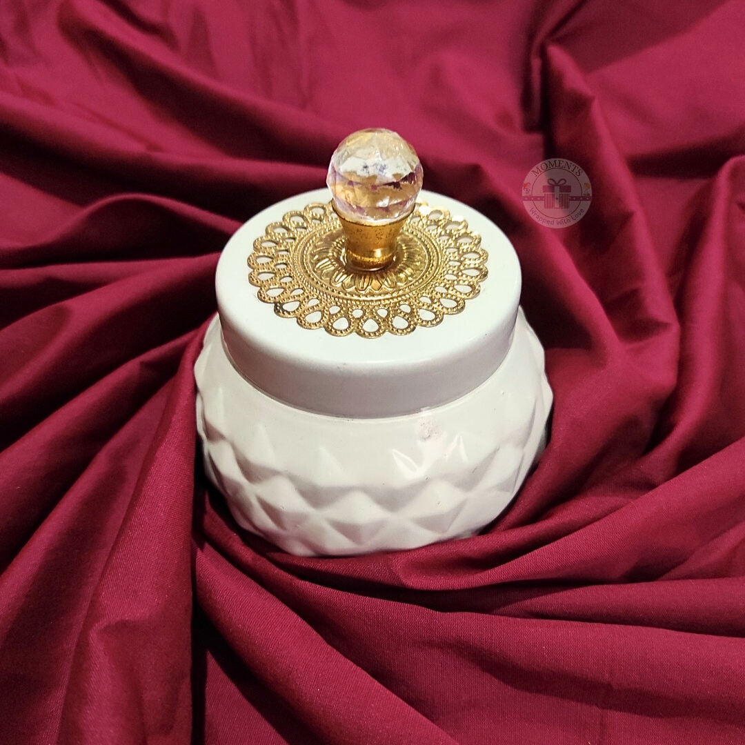Elegant Crystal Jar
