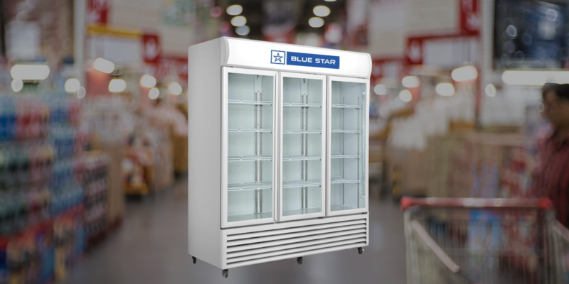 Suitable for Super Market: Blue Star Visi Cooler-VC1200CD with Uniform Cooling