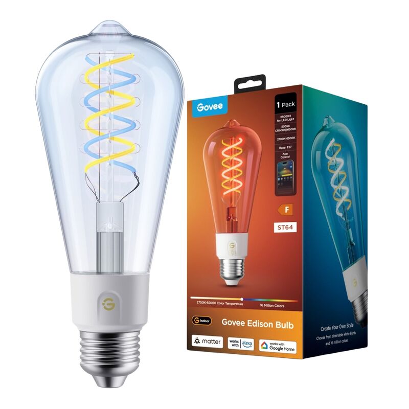 Govee E27 Smart Edison Light Bulb 500lm