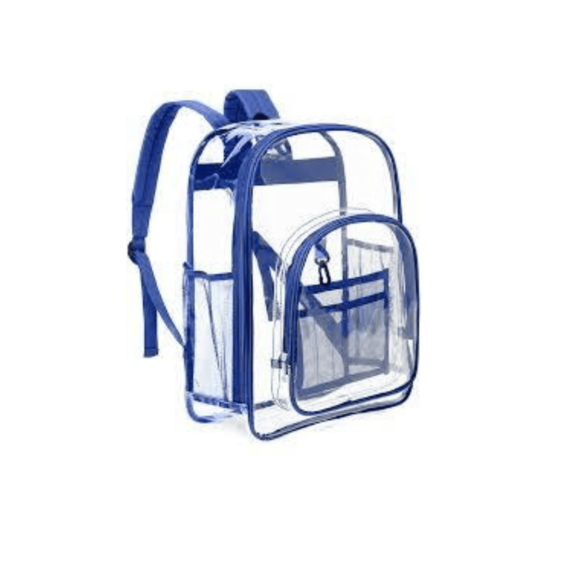 Blue Transparent Backpack