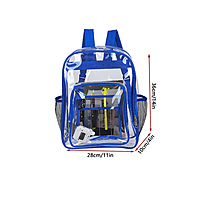 Blue Transparent Backpack