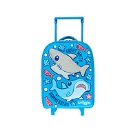 Smiggle Up & Down Teeny Tiny Hardtop Trolley Bag - Mid Blue