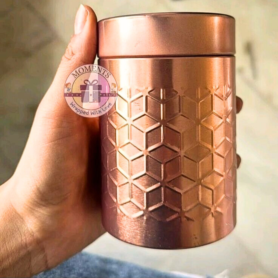 Elegant Brass Storage Tin