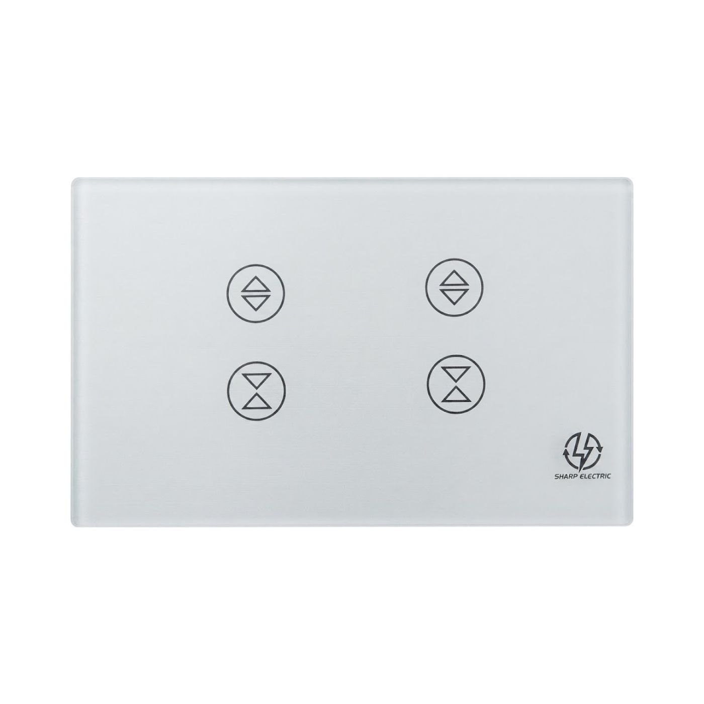 TUYA Wifi Curtain 2gang US White Tuya aluminum frame