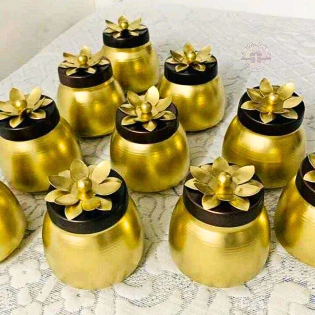 Equisite Gold Jar