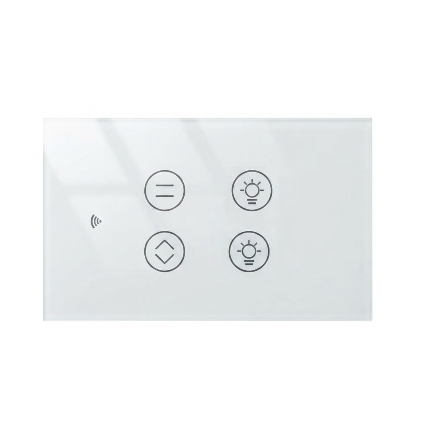 TUYA Wifi 2gang light+ 1gang curtain White tuya aluminum frame