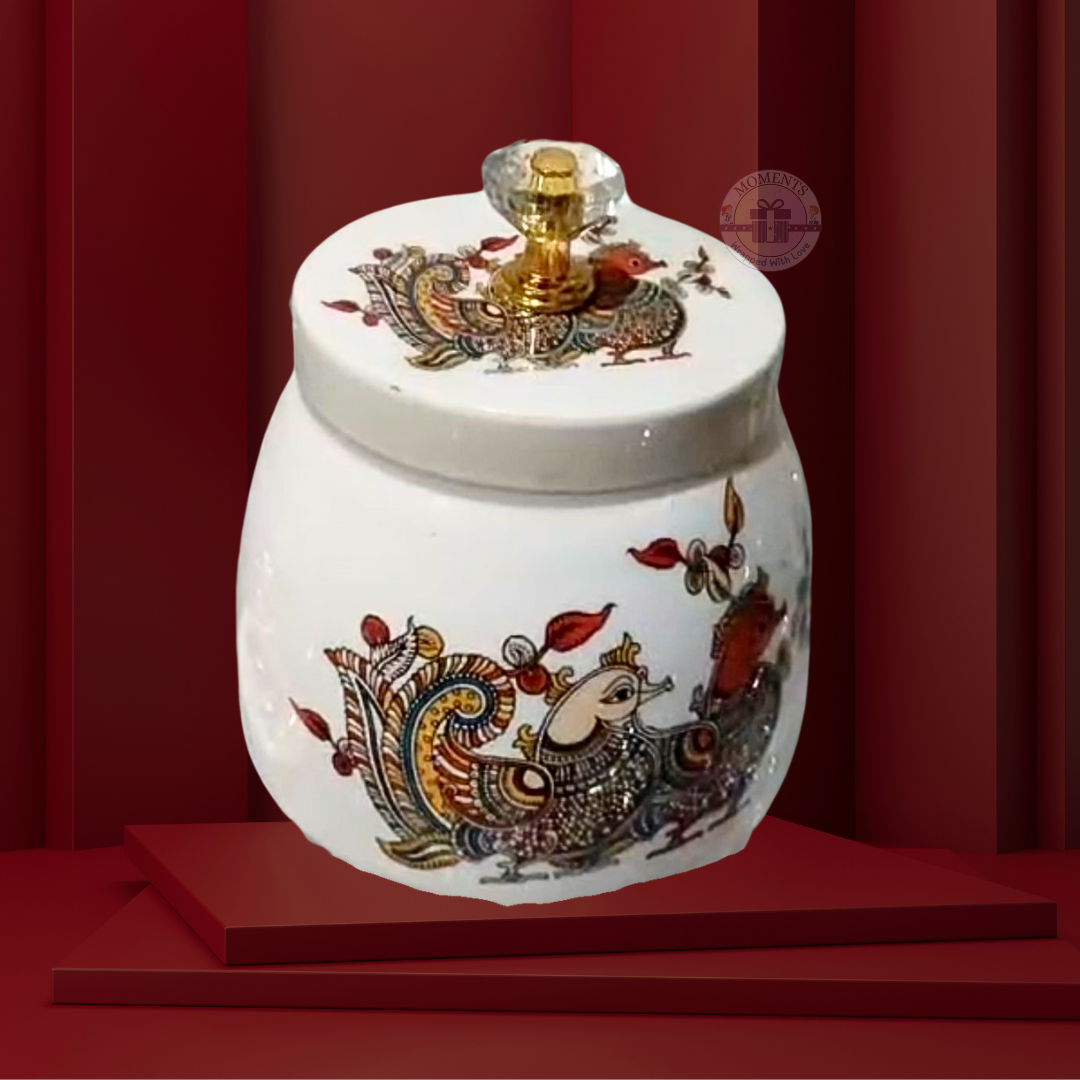 Lush Pearl Peacock Jar