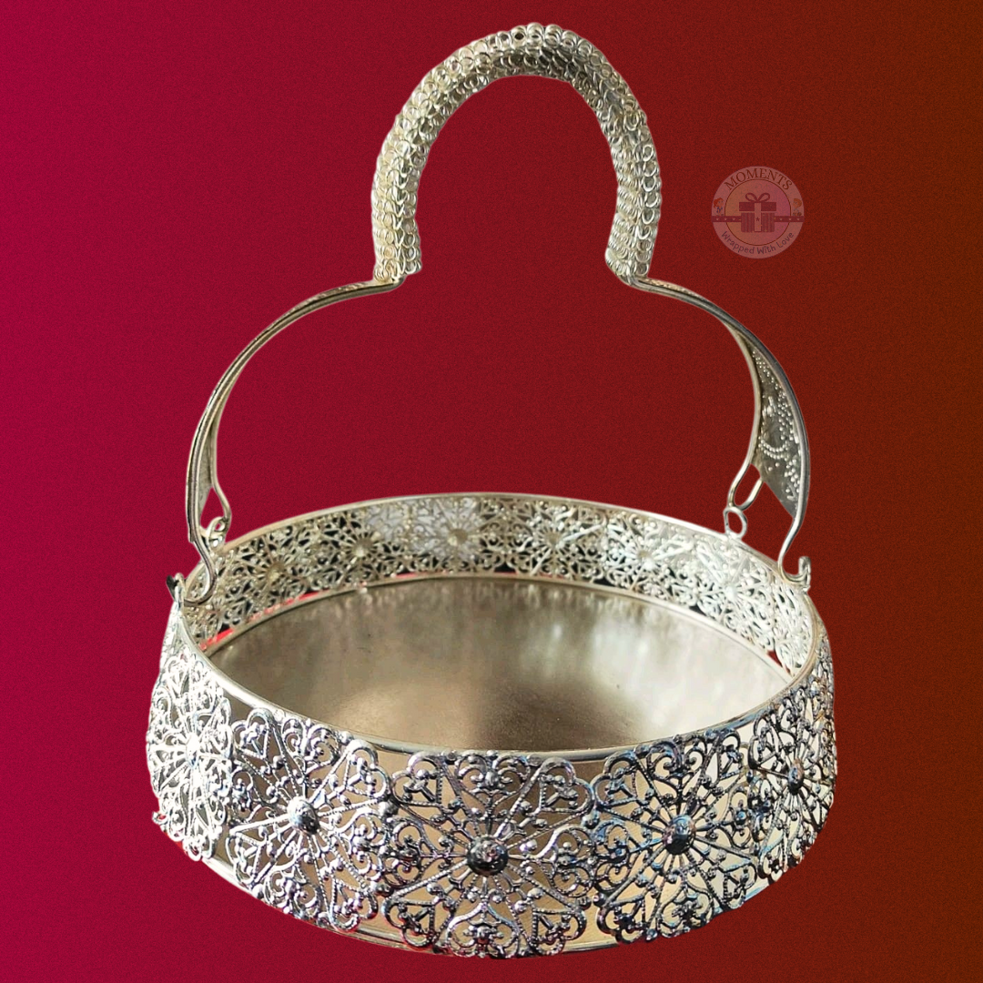 Silver Serenity Basket