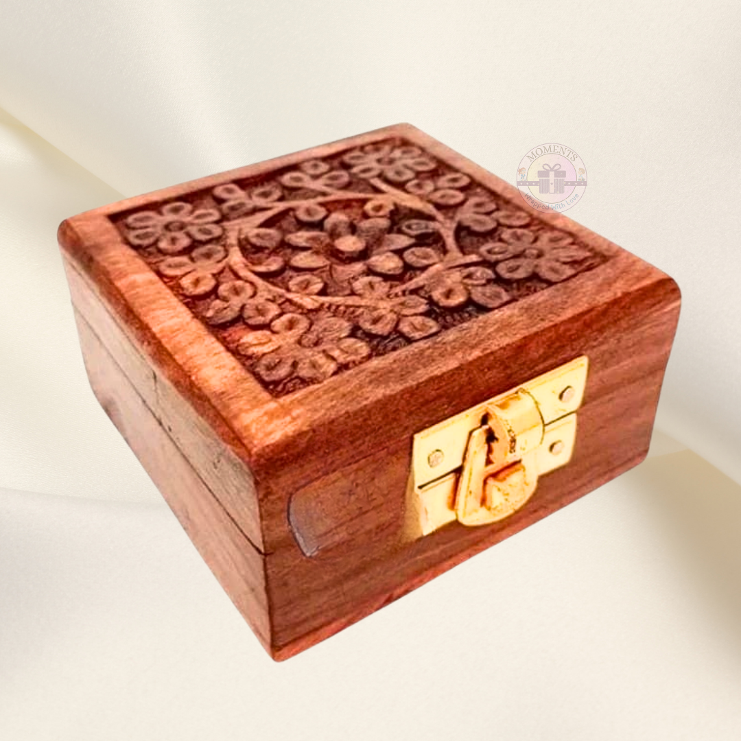 Blossom Charm Wooden Keepsake Box