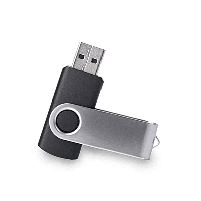 Black Swivel USB Pendrive