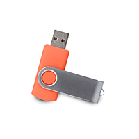 Orange Swivel USB Pendrive
