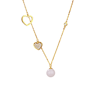 Hearts Aligned Jade Necklace