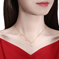 Hearts Aligned Jade Necklace