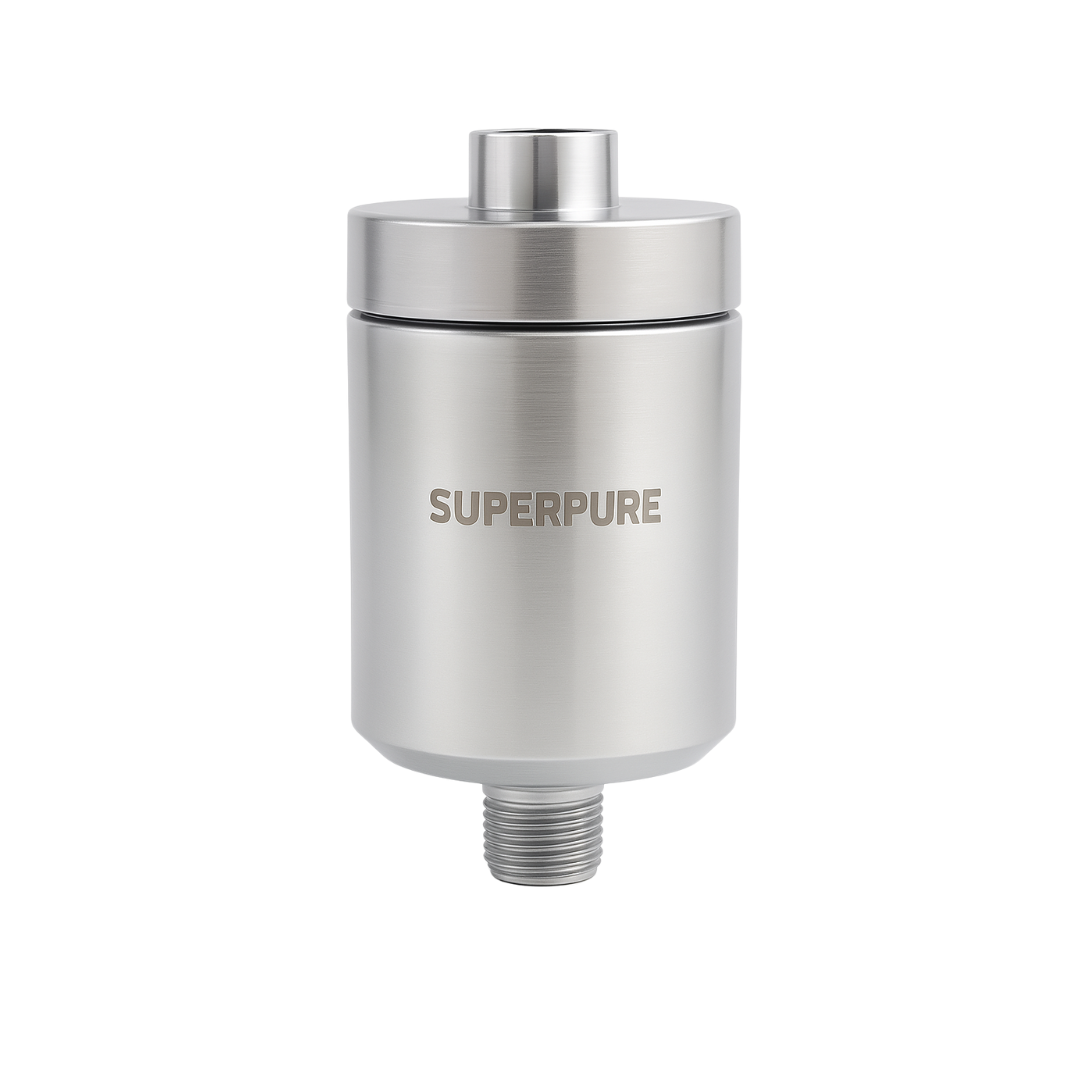 SUPERPURE Satin Chrome Shower Filter