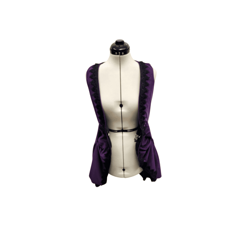 Royal Purple Vest w/Elastic Waist Cinch Royal Purple Vest w/Elastic Waist Cinch
