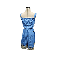 Blue Corseted Top and Skirt