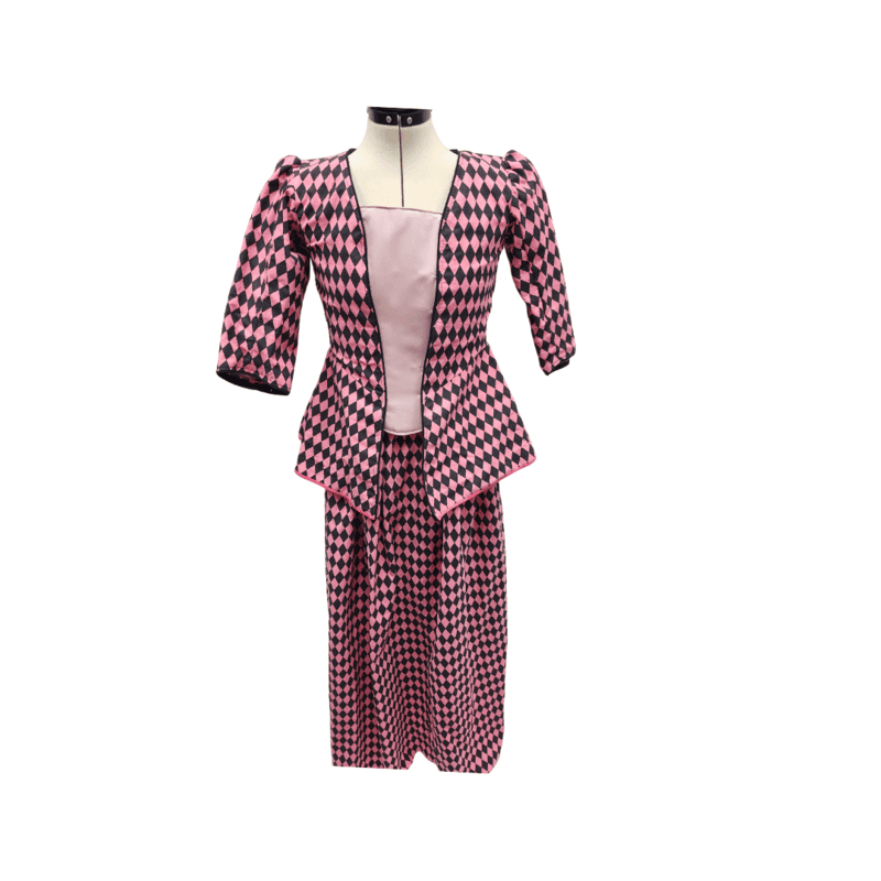 18th Century Harlequin Dress Set