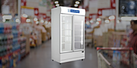 Suitable for Super Market: Blue Star Visi Cooler-VC800CD with Uniform Cooling