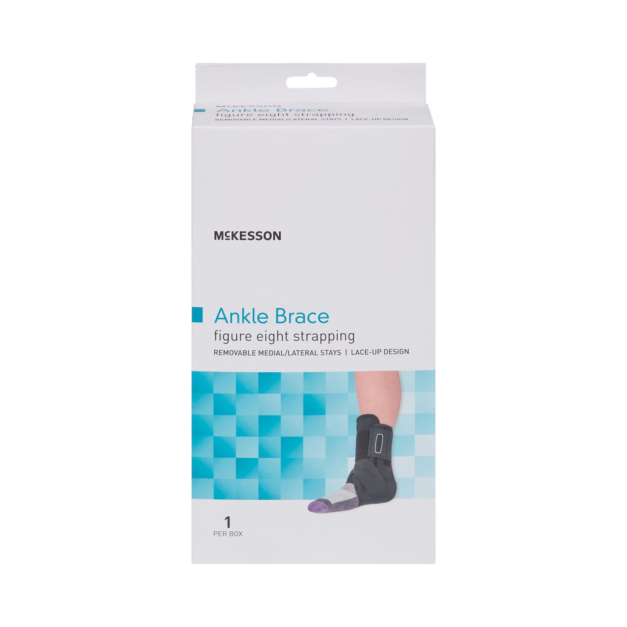 McKesson Lace-Up Ankle Support with Figure-8 Strap, Adult, Right or Left Foot (EA)