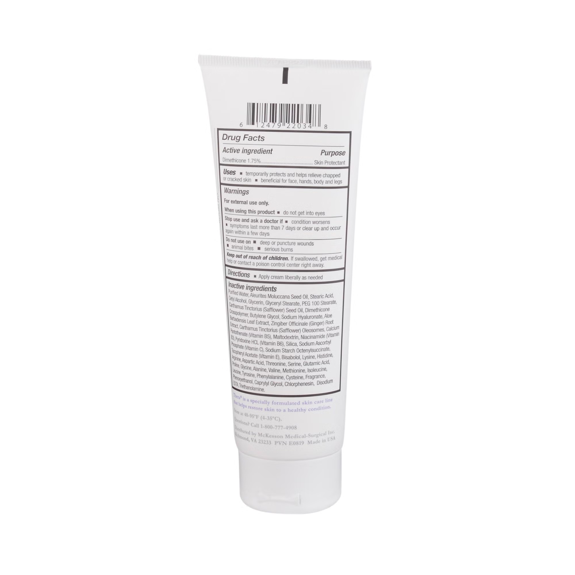 Thera® Hand and Body Moisturizer, 4 oz. Tube, Scented Cream, CHG Compatible (BT)