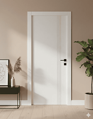 Usa de interior JY-003, MDF, 40 mm, toc reglabil, white matt, 60X200 cm