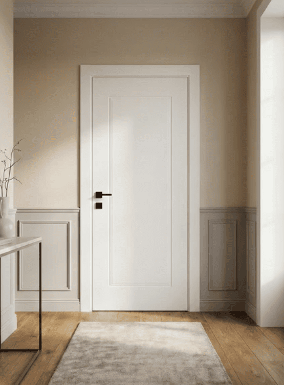 Usa de interior JY-004, MDF, 40 mm, toc reglabil, white matt, 80X200 cm