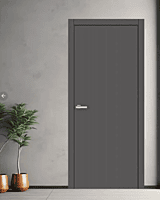 Usa de interior BLANK Graphite silk mat, 80X200 cm