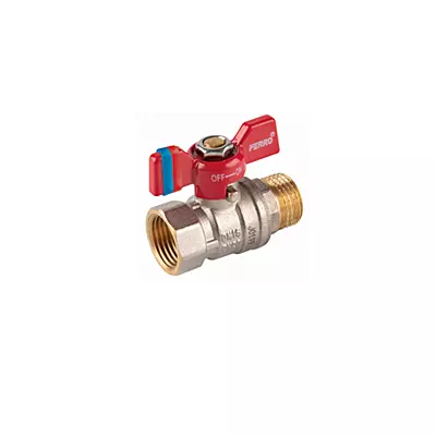 F-COMFORT BALL VALVE, BUTTERFLY HANDLE, 1" M-F
