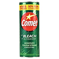 Comet with Bleach Disinfectant Cleanser Scratch Free - 21oz