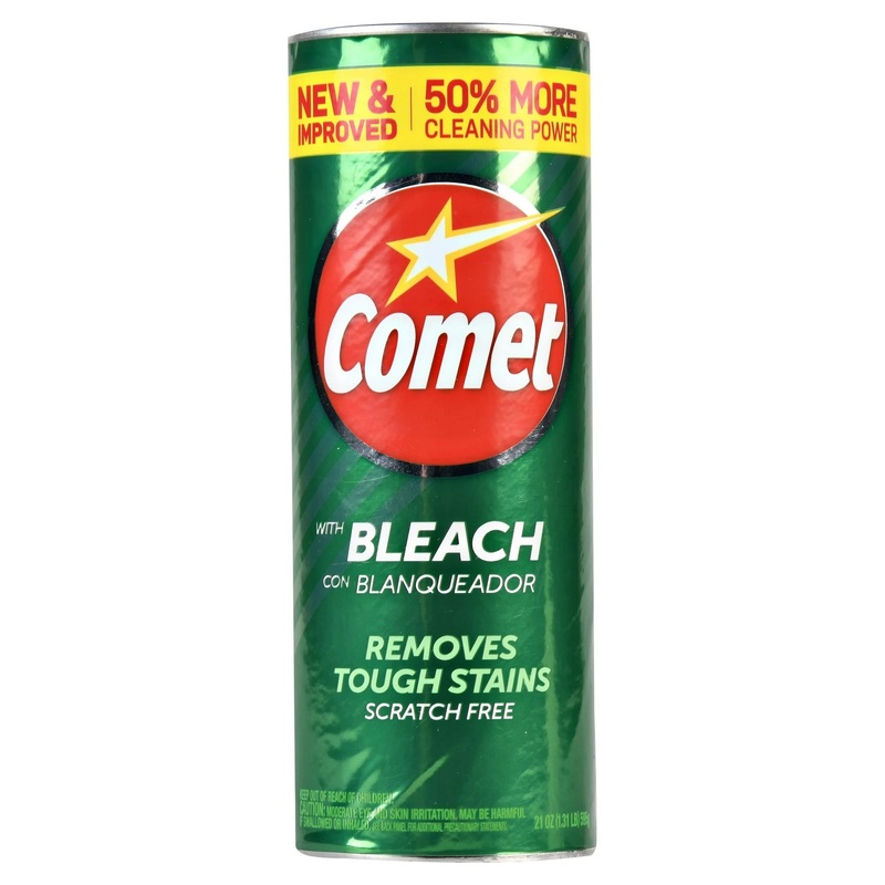 Comet with Bleach Disinfectant Cleanser Scratch Free - 21oz