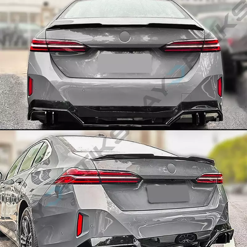 V Style Gloss Black High-Kick Trunk Spoiler – For 2024–2025 BMW G60 530i / 540i / i5 (M Sport)