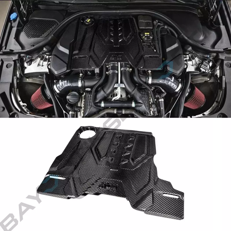 Carbon Fiber Engine Valve Cover – S62 Style for BMW F90 M5 & F91/F92/F93 M8 (2018–2023)