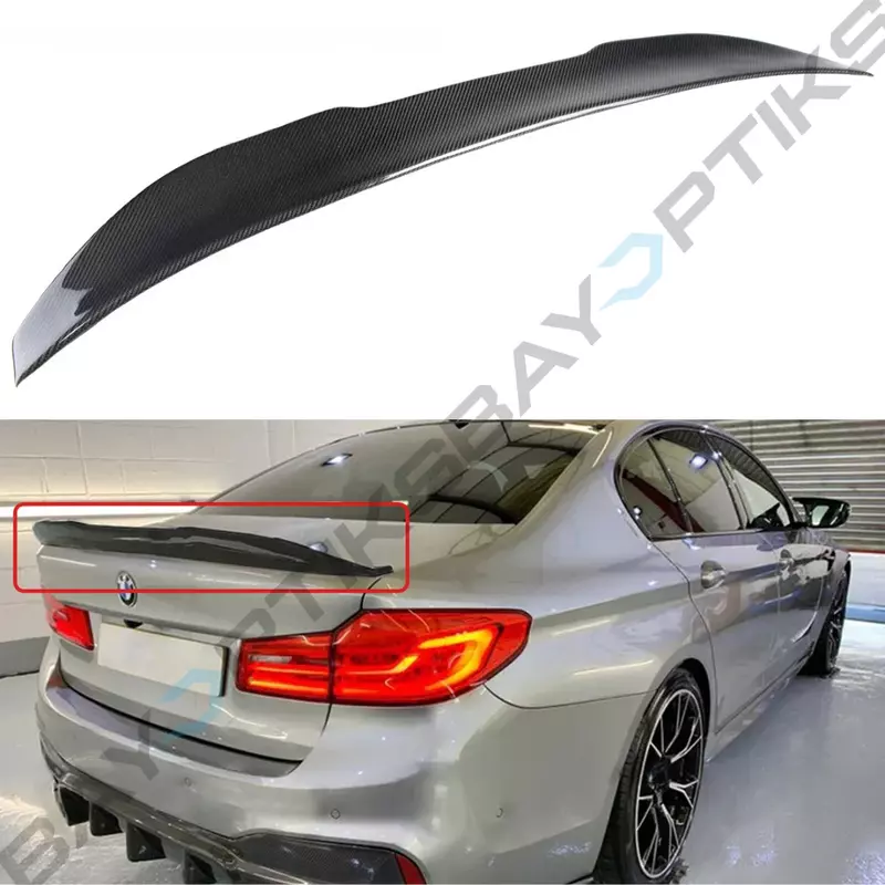 PSM Style V2 Carbon Fiber Trunk Spoiler for BMW G30 G38 5 Series & F90 M5 (2017–2023)