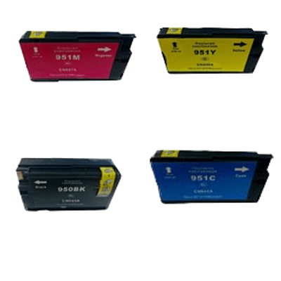5 Pack Compatible HP 950XL 951XL Ink Cartridge Set (2BK1C1M1Y) CN045AA CN046AA CN047AA CN048AA
