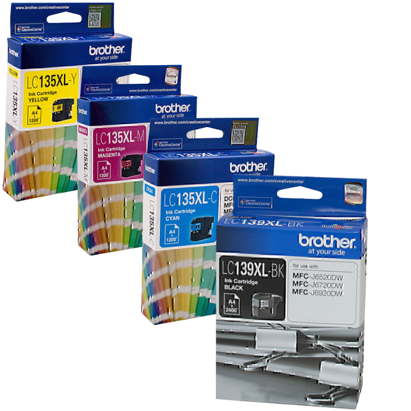 10 Pack Original Brother LC-139XL LC-135XL Ink Cartridge Set (4BK2C2M2Y)