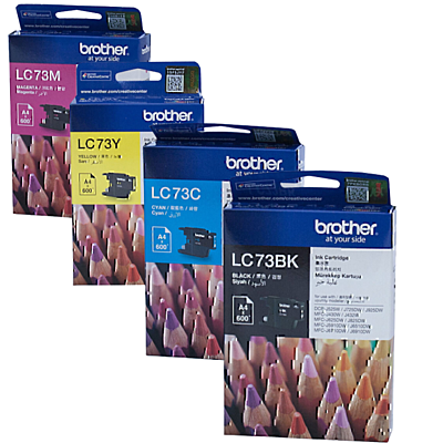 8 Pack Original Brother LC-73 Ink Cartridge Set (2BK2C2M2Y)