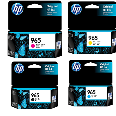 4 Pack Original HP 965 Ink Cartridge Set (1BK1C1M1Y) 3JA80AA 3JA77AA 3JA78AA 3JA79AA