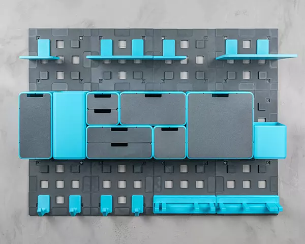Upright – Wall-Mounted  -3D Printed Organizer