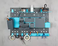 Upright – Wall-Mounted  -3D Printed Organizer