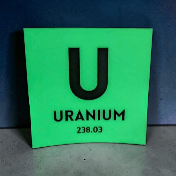 Glow in the Dark Uranium Element Sticker