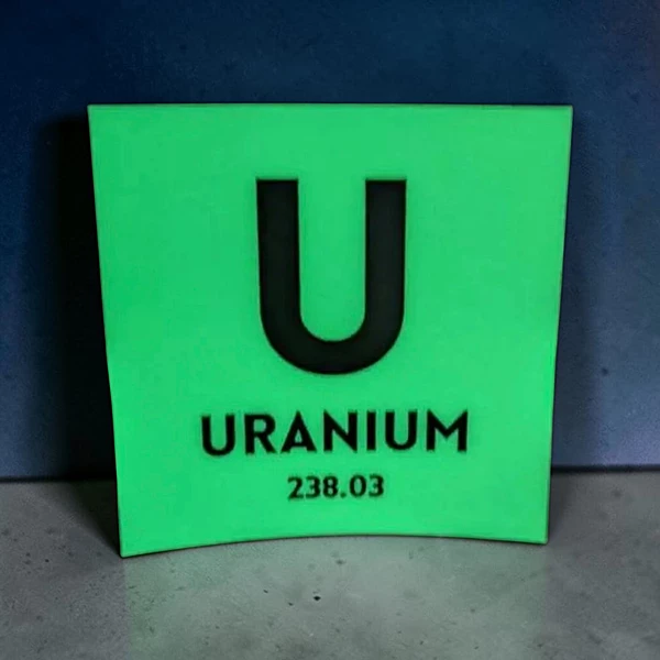 Glow in the Dark Uranium Element Sticker