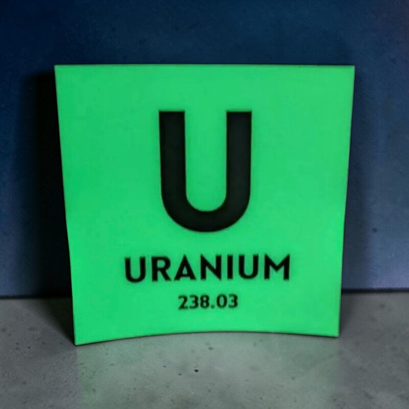 Glow in the Dark Uranium Element Sticker