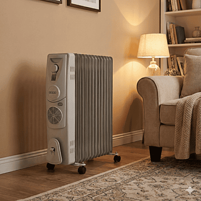 "Usha 2500 Watt 11-Fin Oil Filled Radiator Model 4211 F"