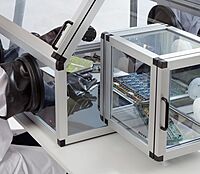 Glove Box Duo 2 with Transfer Chamber Antistatic | SICCO Glove Box Duo 2 with Transfer Chamber Antistatic | SICCO