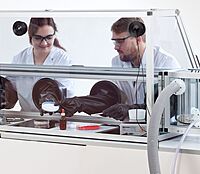 Glove Box Duo 1 with Transfer Chambers Antistatic | SICCO Glove Box Duo 1 with Transfer Chambers Antistatic | SICCO