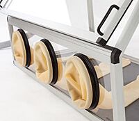 Glove Box Trio with Transfer Chamber | SICCO Glove Box Trio with Transfer Chamber | SICCO