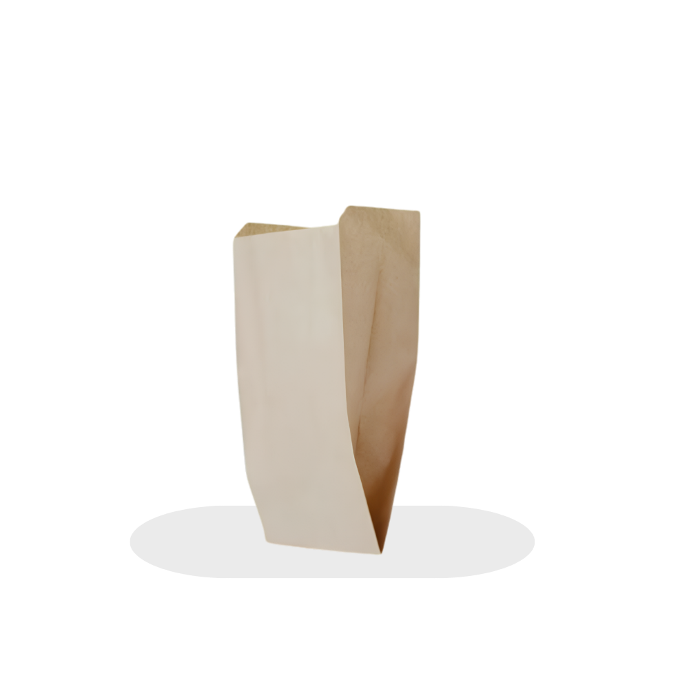 PAPER BAG V BOTTOM - BROWN