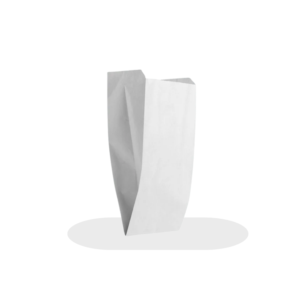 V BOTTOM - WHITE PAPER BAG