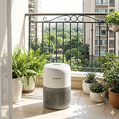 Honeywell Air Touch V1 Value Series HEPA air cleaner for home use.