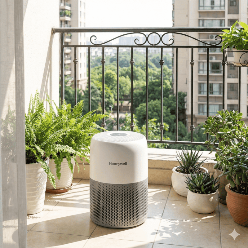 Honeywell Air Touch V1 Value Series HEPA air cleaner for home use.